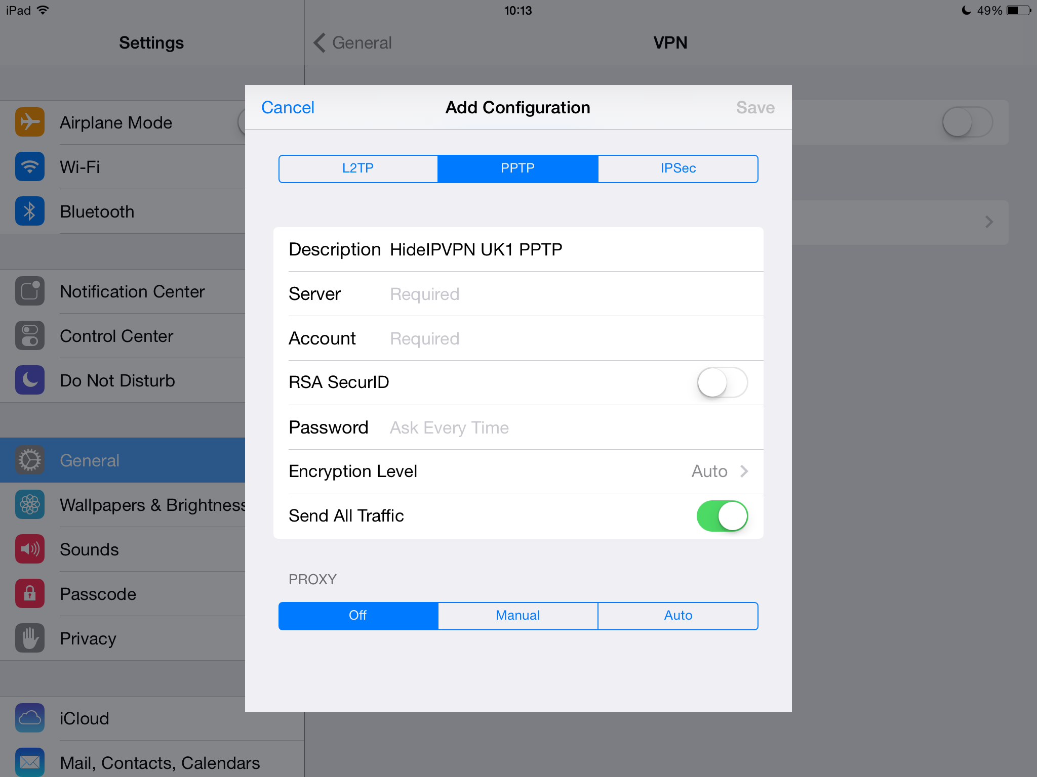 new zealand vpn settings for ipad