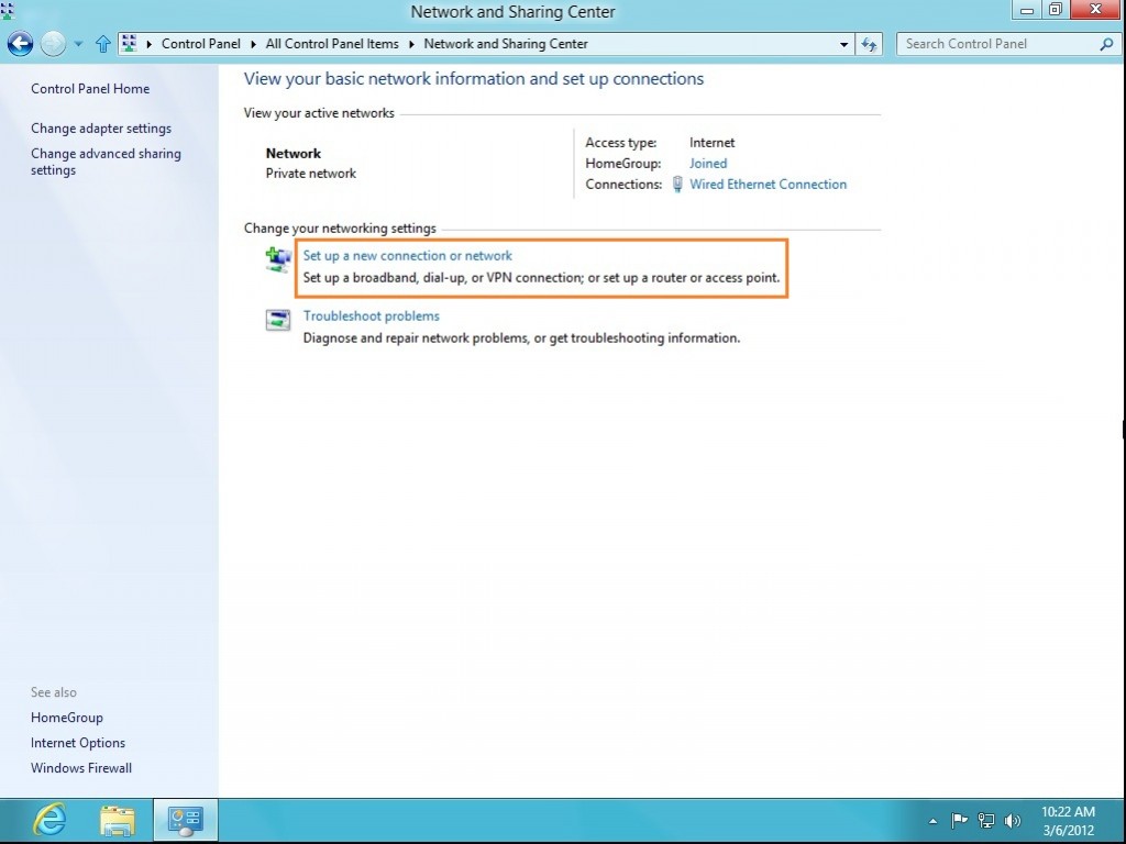 How to setup SSTP VPN on Windows 8