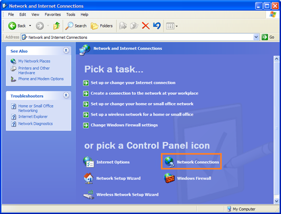 SmartDNS setup Windows XP