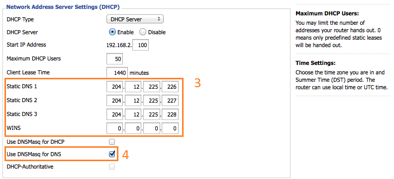 DD-WRT router Smart DNS setup