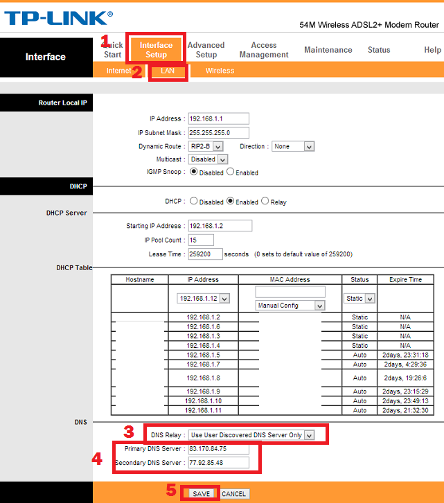 TP-Link router Smart DNS setup