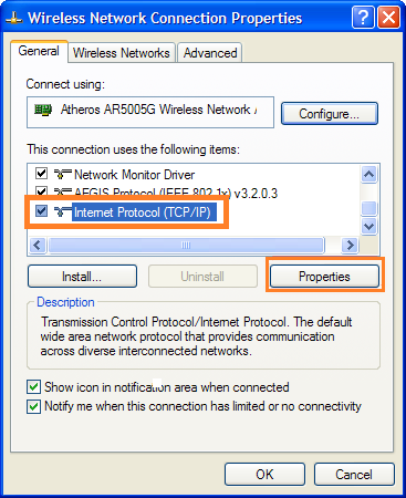 SmartDNS setup Windows XP