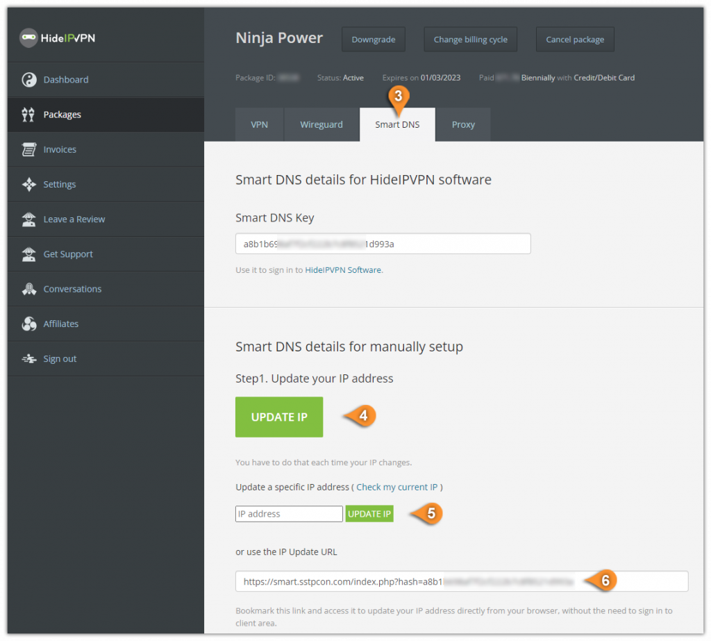 update ip smartdns