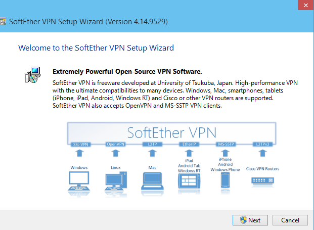 SoftEther VPN Windows 10