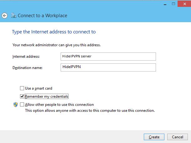 Windows 10 L2TP VPN