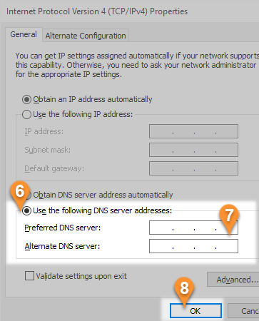 Smart DNS on Windows 10