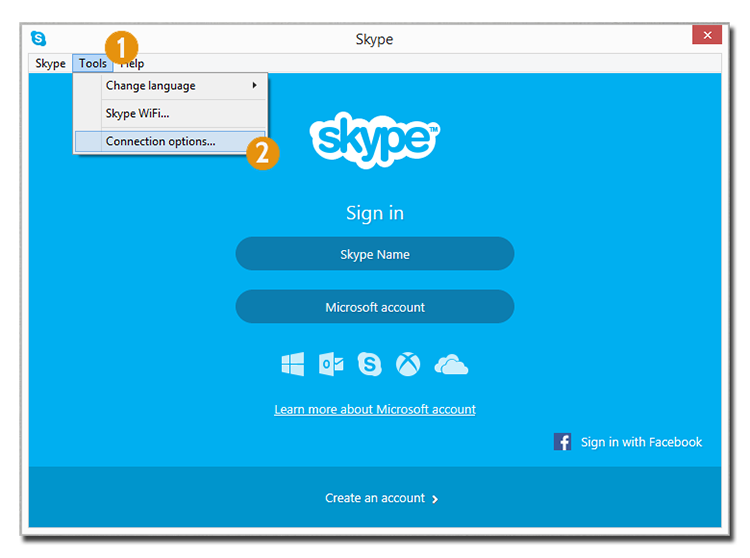 proxy on skype