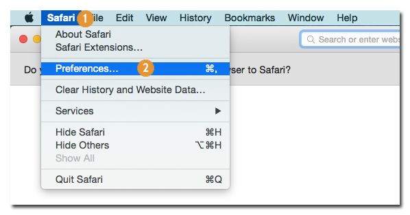 proxy on Safari MacOS X
