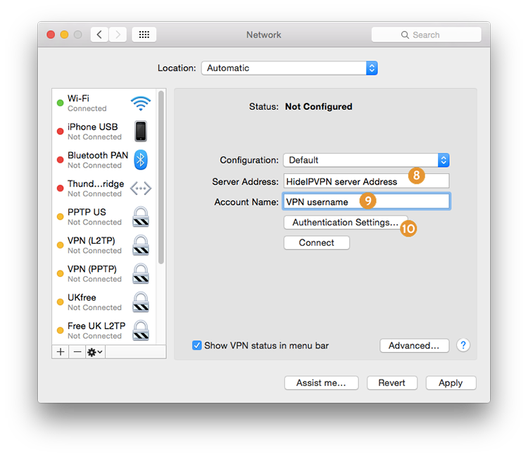 VPN on Mac