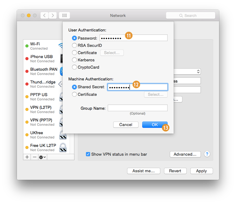 VPN on Mac