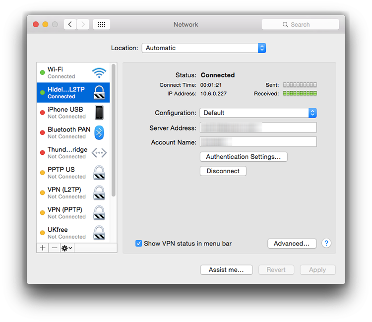 VPN on Mac