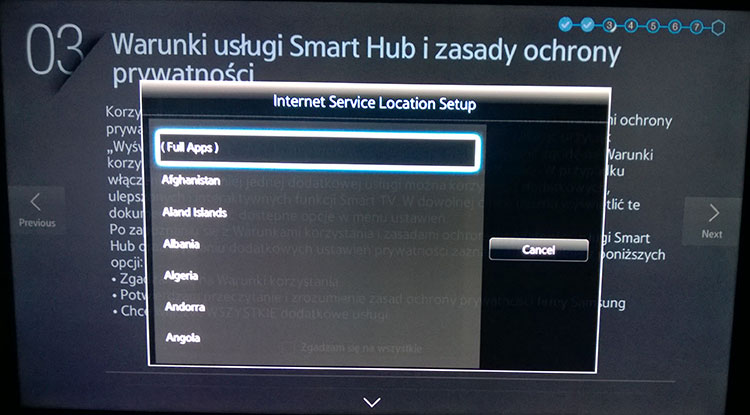 unblock Samsung Smart TV