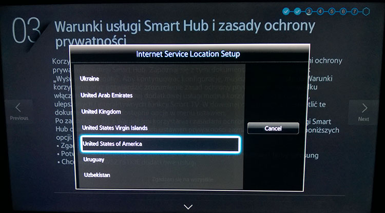 unblock Samsung Smart TV