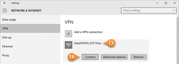 L2TP IPsec with pre-shared key VPN on windows 10