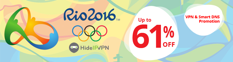 Rio Olympics 2016 VPN & Smart DNS promo!