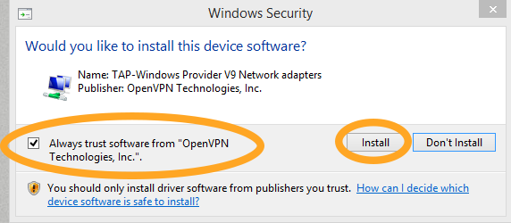 OpenVPN tap driver