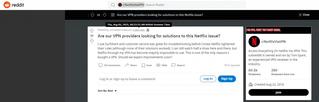 Has Netflix blocked VPN