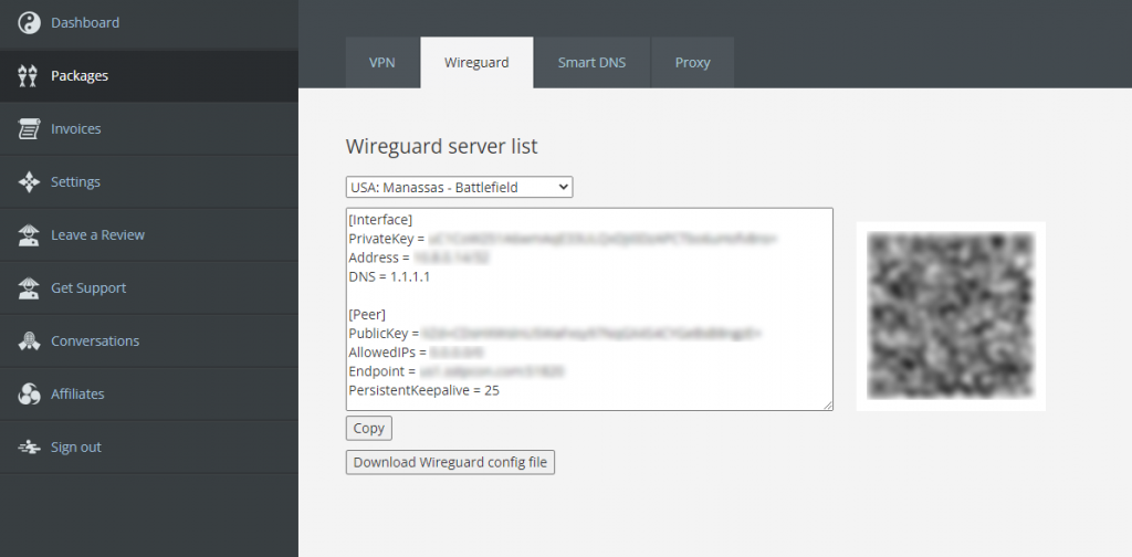wireguard unbuntu config file