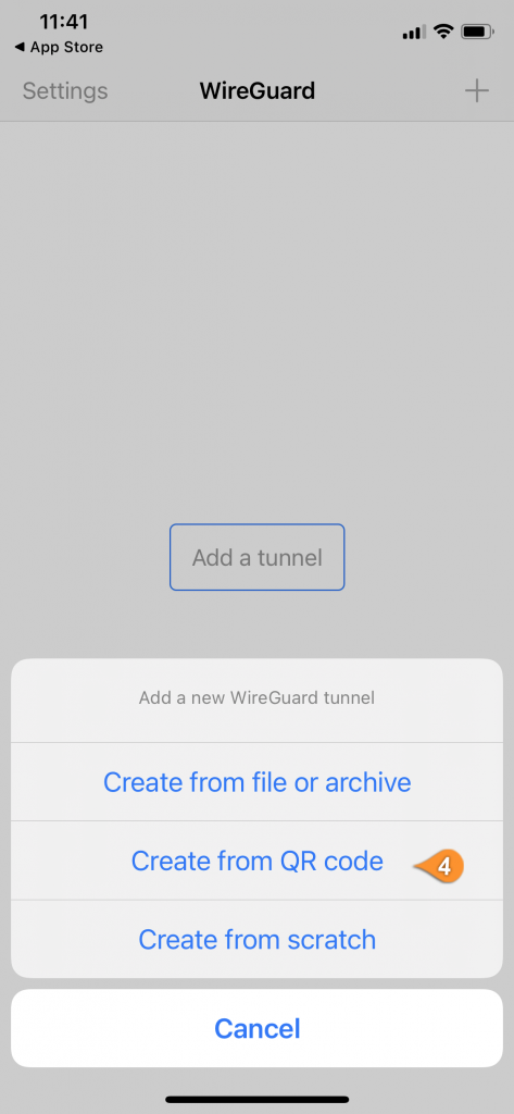 wireguard ios scan qr code