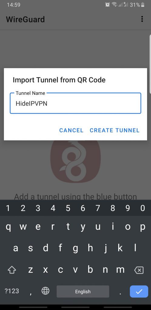 wireguard android tunnel name