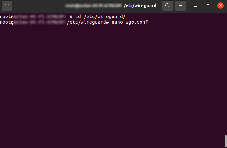 wireguard create config file