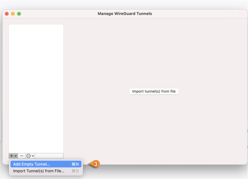 wireguard macos add tunnel