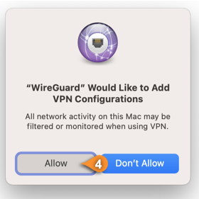 wireguard macos allow vpn 