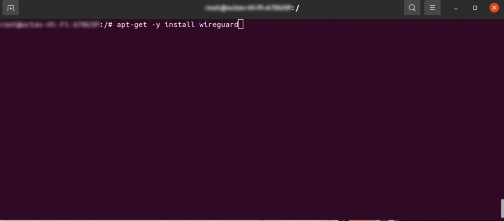  apt-get install wireguard