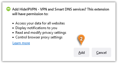 hideipvpn firefox allow install